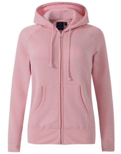 Picture of Winning Spirit Ladies Full Zip Fleecy Hoodie 80% Cotton 20% Polyester Fleece